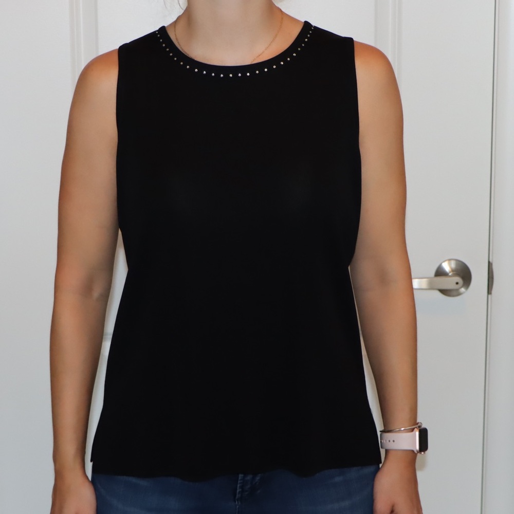 Black Sleeveless Top